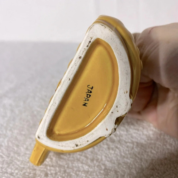 Vintage You Asked For Half A Cup Of Coffee Yellow Ochre Ceramic Owl Half Mug - Picture 10 of 13